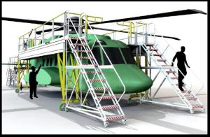 custom helicopter work platform