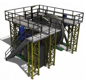 Lightweight stationary work platform
